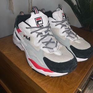 Fila women’s size 8.5 red white blue and cream